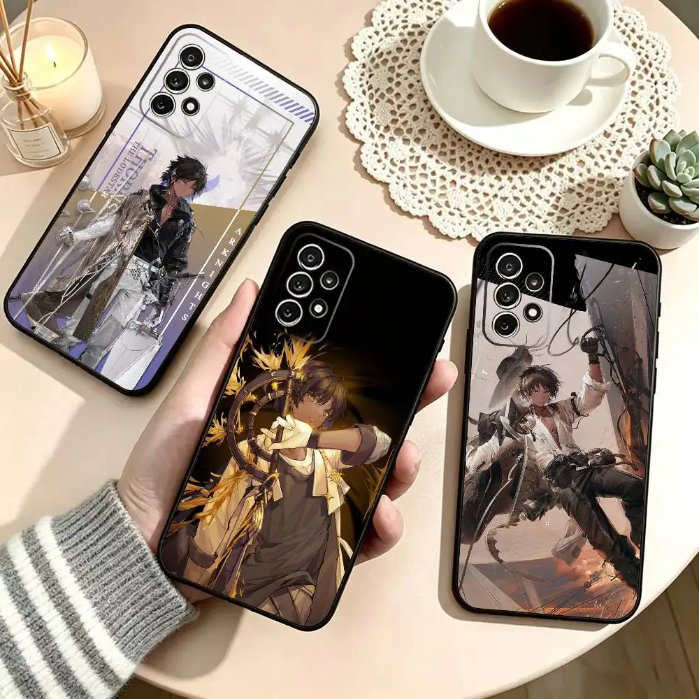 Capa de Telefone Thorns the Lodestar Arknights para Samsung S25, S24, S21, S22, S23, S30, Ultra, S20, Plus, Fe, Capa de Silicone Macia Preta
