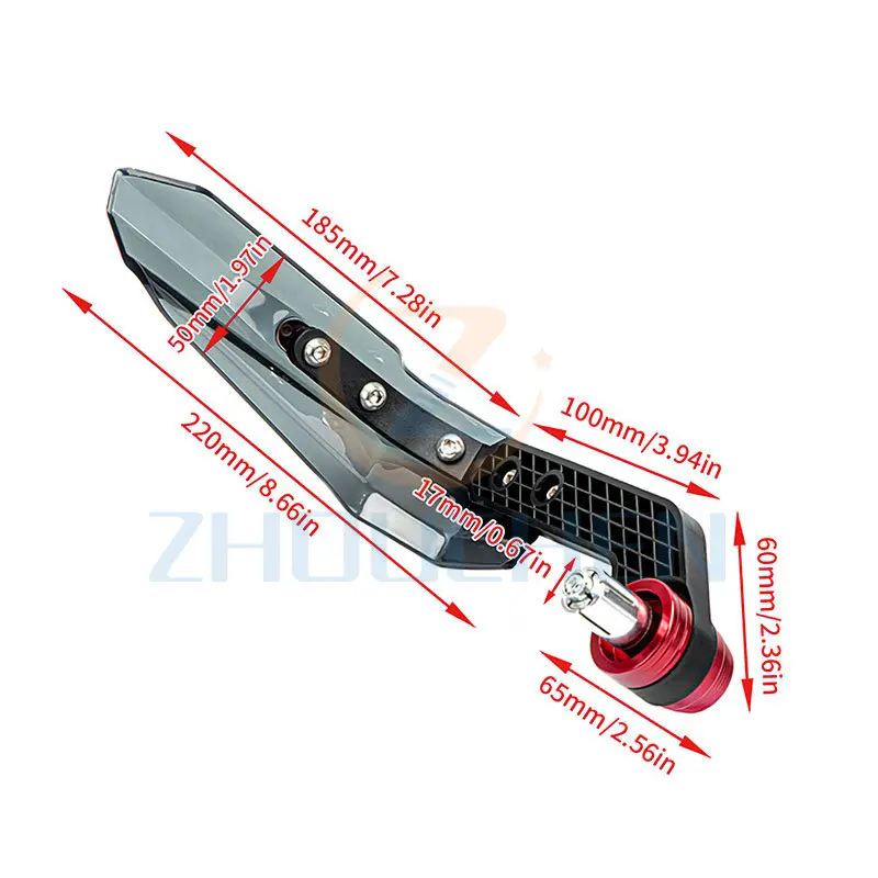 اكسسوارات الدراجات النارية Handguard اليد بار الحرس الزجاج الأمامي منحرف المقود حامي لياماها MT03 MT 03 تعديل أجزاء