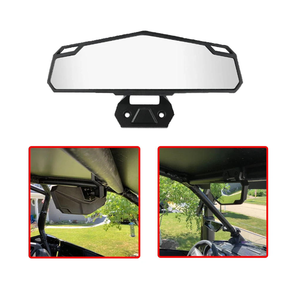 UTV Convex Center Rear View Mirror for Polaris RZR PRO XP/PRO XP4, Turbo R /4 2020 2021 2022 2023 2024