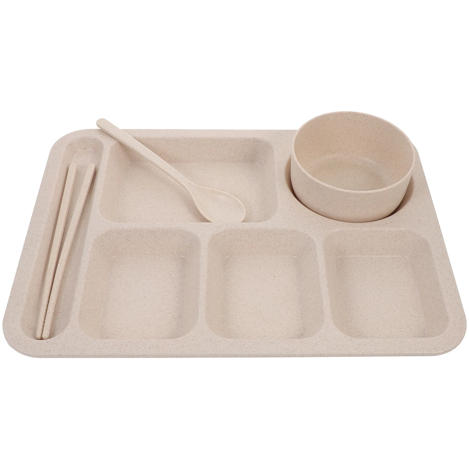 

Fast Food Kids Cutlery Wheat Drop-Proof Rice Dishes Straw Bowls Creative Dinner Tray Resistant Safe Toddler