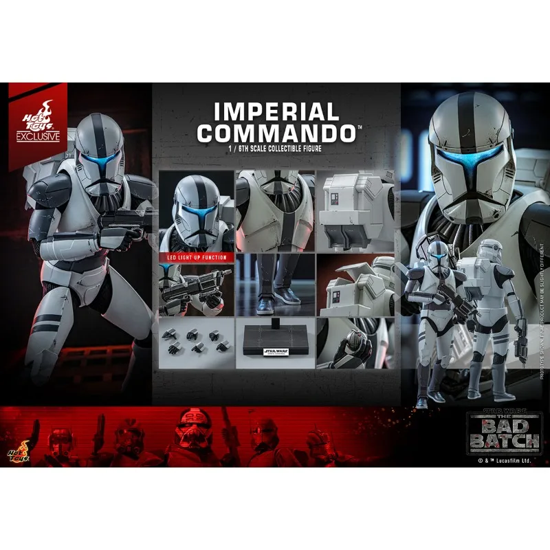 

In Stock HotToys TMS128 Star Wars Imperial Commando Clone Trooper 1/6 Animation Action Figure Toy Gift Model Collection Hobby