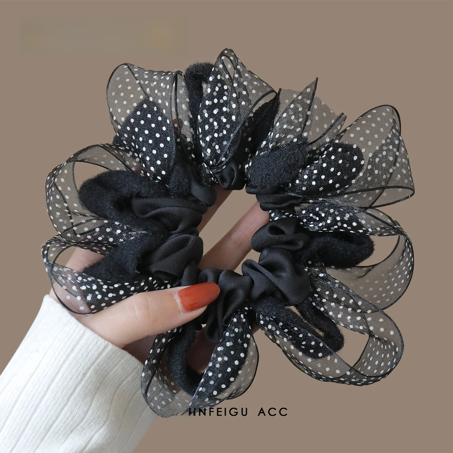 elasticos-de-cabelo-coreanos-de-malha-com-poas-estilo-volumoso-femininos-de-alta-qualidade-com-no-para-coque-baixo-despojado-acessorios-de-cabelo
