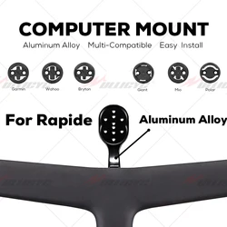 Per SL8/SL7 Out Supporto per computer anteriore Supporto per cronometro Supporto per bici GPS per Garmin Gopro Bryton Wahoo Lega di alluminio
