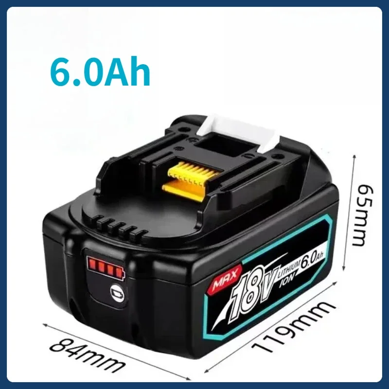 بطارية ليثيوم أيون 18 فولت مؤشر Avec De Batterie Pour Remplacer La Batterie D'outil Électrique Makita BL1850 BL1860 Prise Ue
