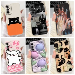 For Samsung Galaxy M34 M54 5G Case SM-M346B SM-M546B Cover Fashion Coque Lens Protective Soft Cases For Samsung F34 F54 5G Funda