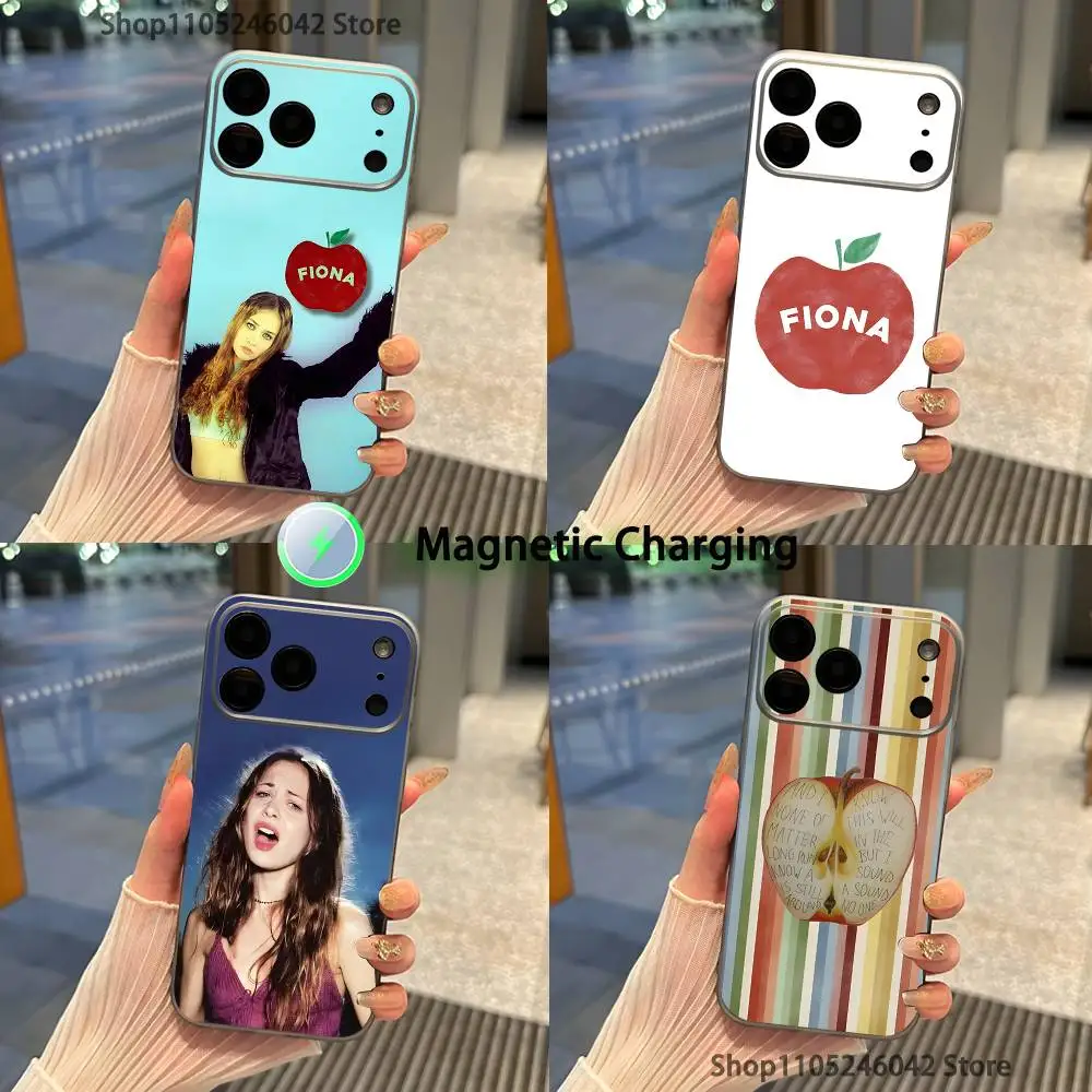 

F-Fiona A-Apple For iPhone 17,16,15,14,13,12,11,Pro,Max,Plus Transparent gray Phone Case Magnetic Wireless Charging