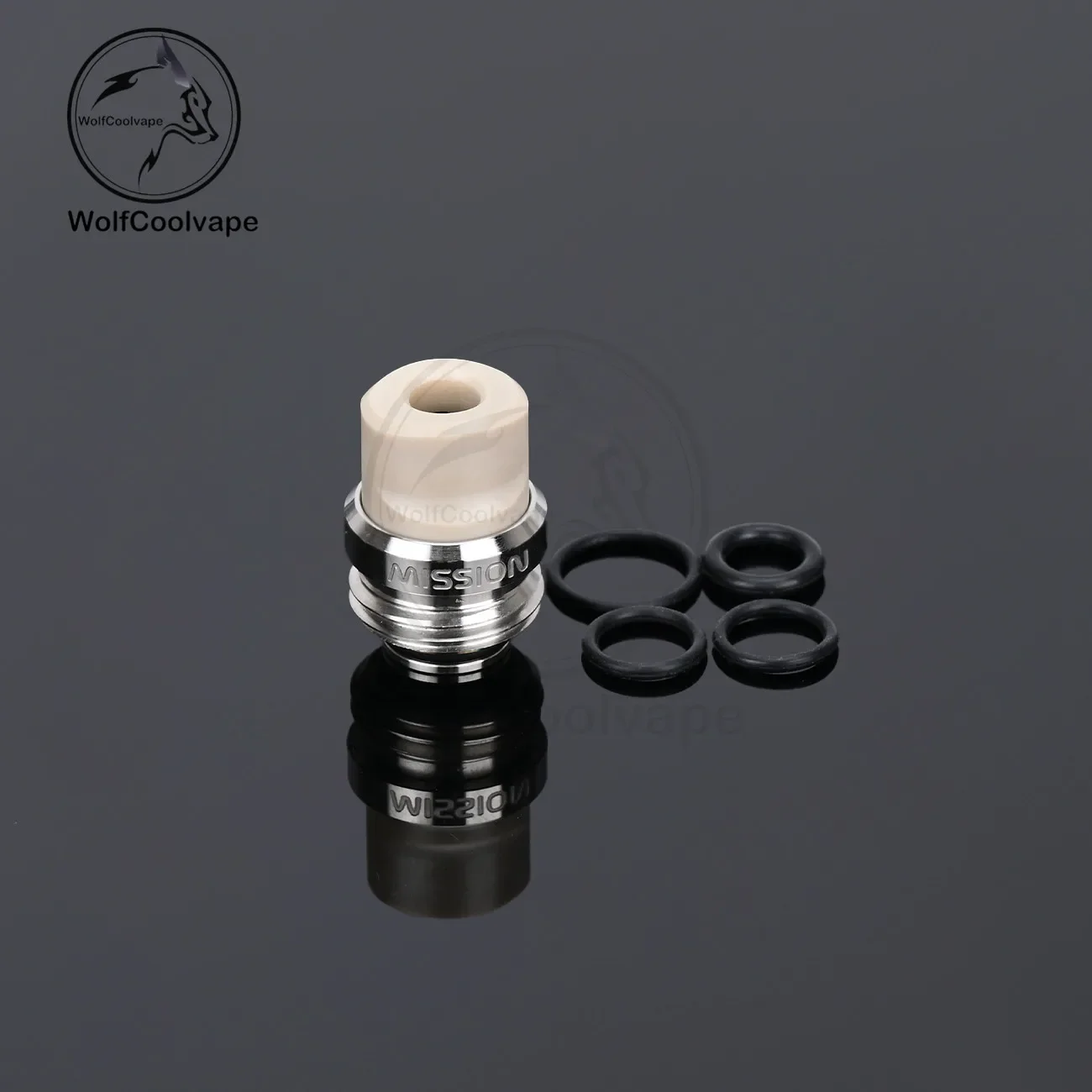 Wolfcoolvape Mission TIPS V2 Style BB Drip Tip Set para Boro Billet Box Mod AIO Vape Acessórios Kit BB V2 Compatível