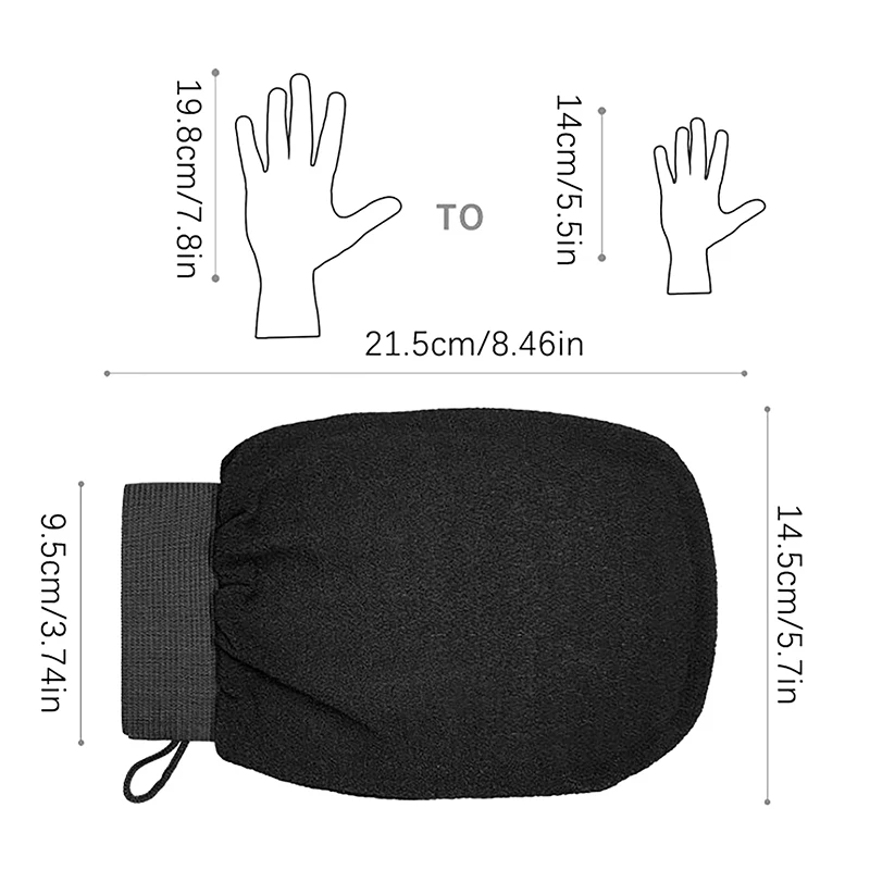 Moroccan Shower Exfoliating Glove Hammam Bath Body Cleaning Scrub Massage Mitt Kessa Peeling Towel Glove