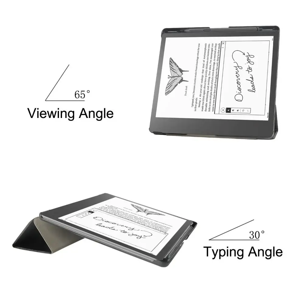 Supporto pieghevole custodia per lettore elettronico Auto Wake/Sleep custodia protettiva in pelle da 10.2 pollici con Cover posteriore per Slot per penna per Kindle Scribe