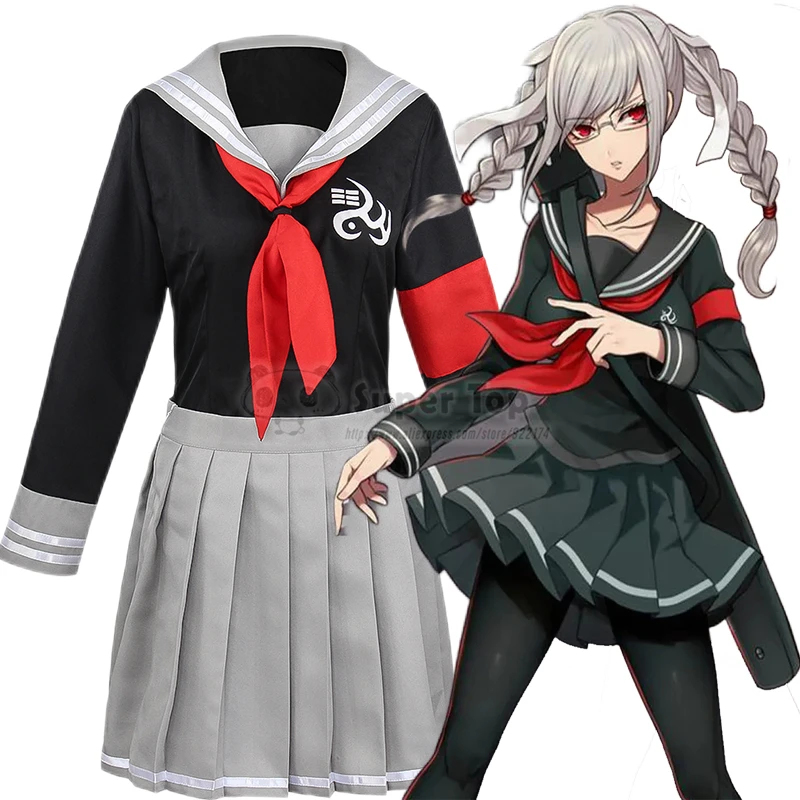 Game Danganronpa 2:Goodbye Despair Peko Pekoyama Cosplay Costume New Uniform Sailor Suit Skirt Set Girls Women Halloween Costume