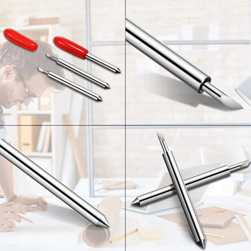 Lame de couteau en carbure de tungstène pour machine-outil, résistant pour Roland, traceur de découpe en vinyle, haute dureté, 45, 25 pièces