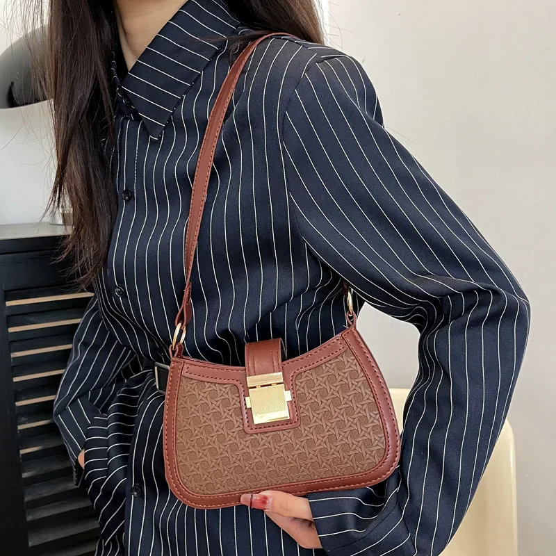 

Женская сумка в корейском стиле, новинка 2025, модная простая повседневная сумка, летняя сумка через плечо, сумка под мышками