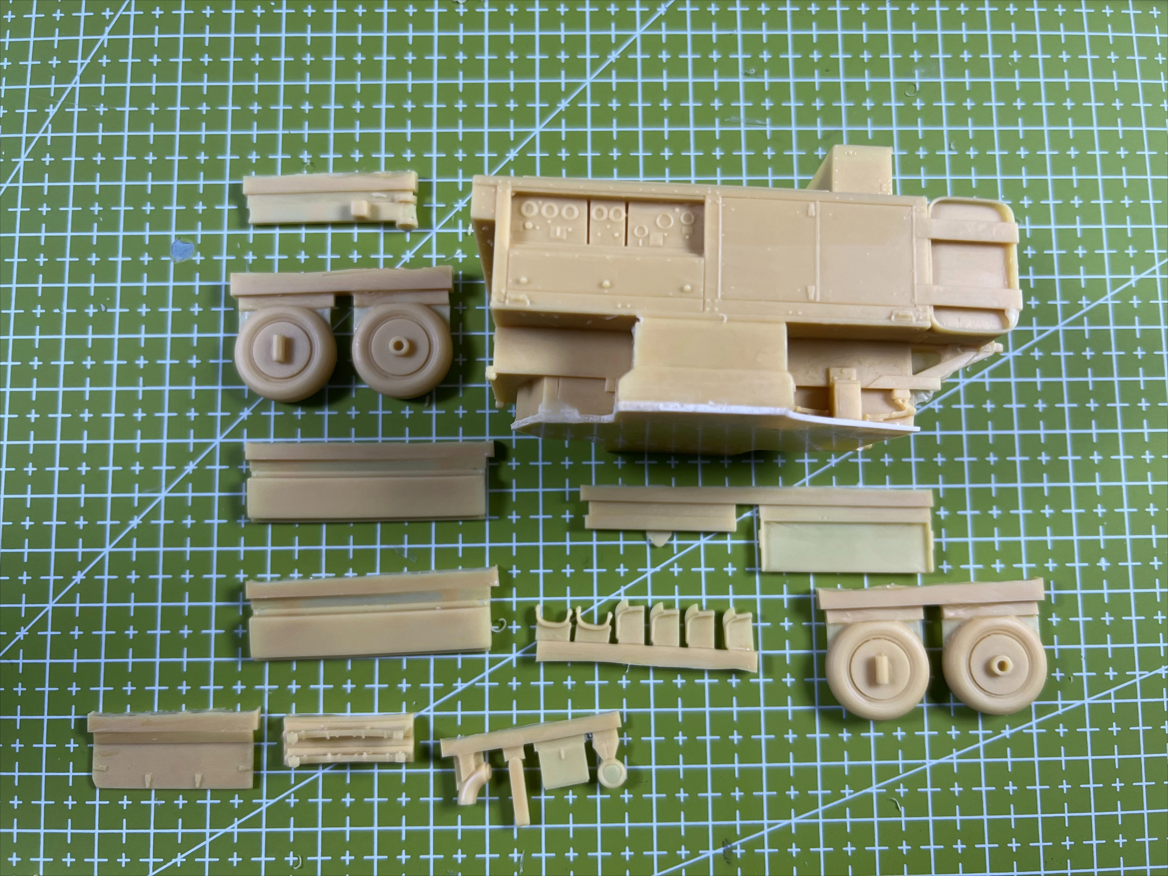 1/35 Cast Resin Model, Scene Model Making Power Generation Vehicle Gk, Uncolored Model