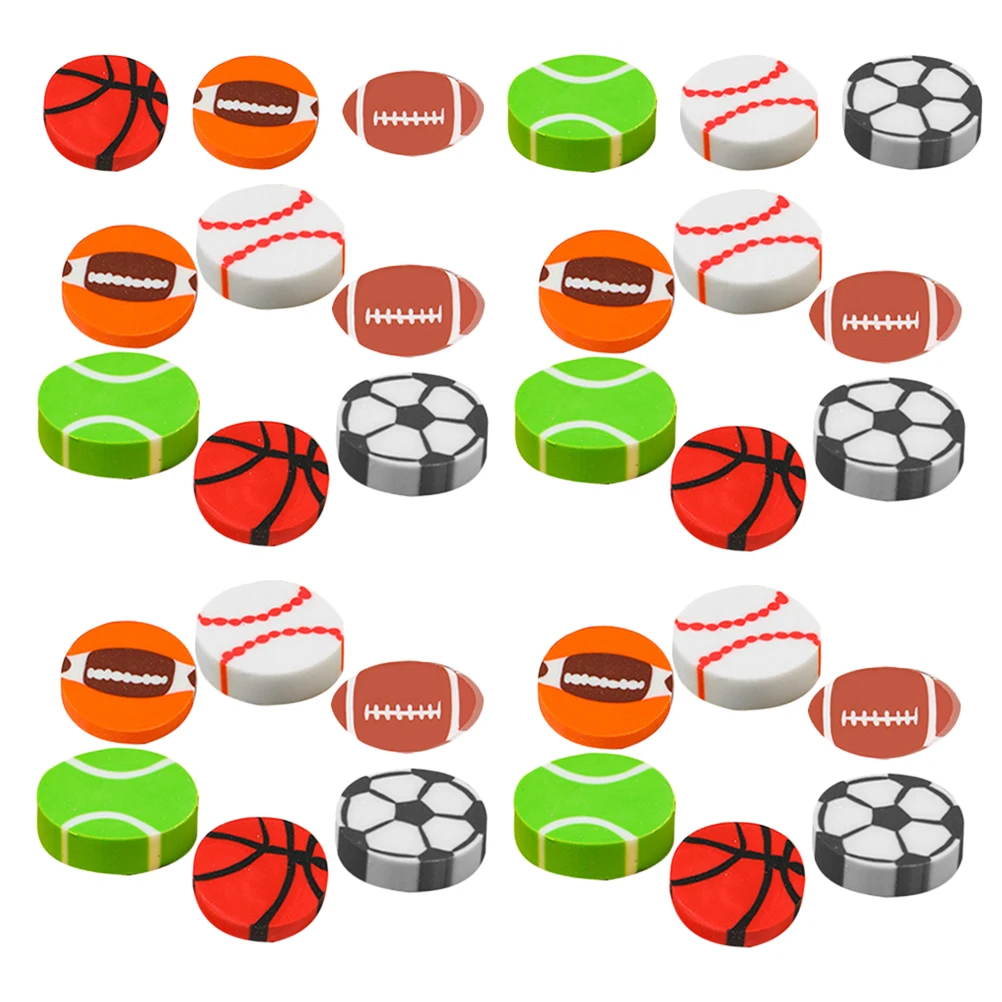 

Cartoon Ball Eraser Mini Daily Use Small Portable for Kids School Supplies Wear Resistant Delicate Student Practical Safe