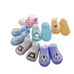 New Baby Cartoon Non-slip Soft-soled Shoe Socks First Walker Prewalker Slipper Socks Boots Crib Shoes for Newborn Infant Toddler