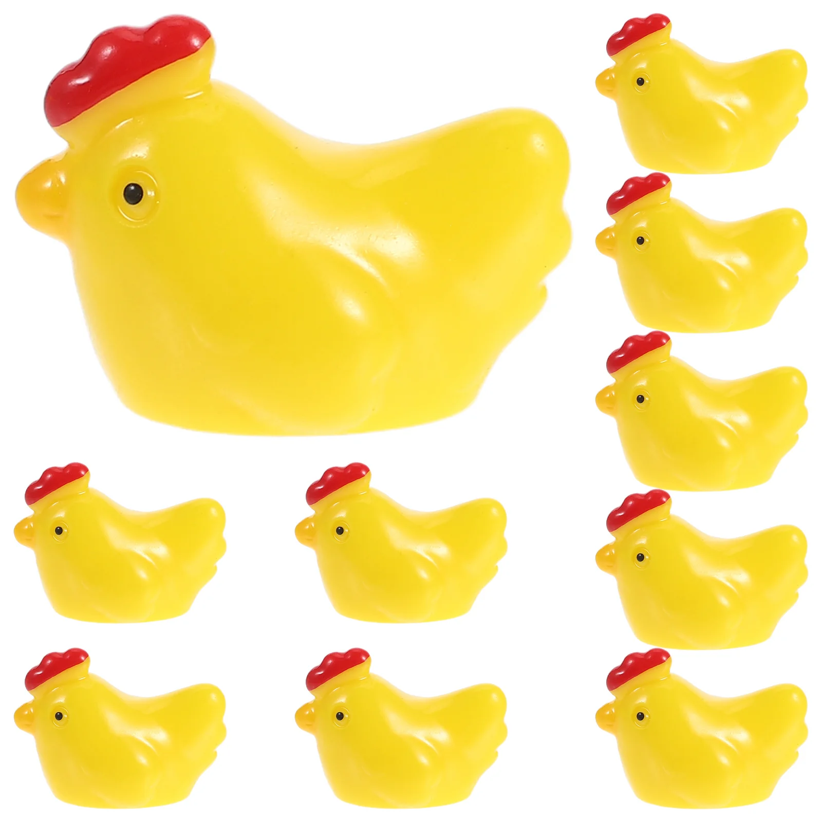 

10Pcs Mini Resin Chickens Cute Garden Decor DIY Accessories Micro Landscape Tiny Hens Home Office Cafe Decoration
