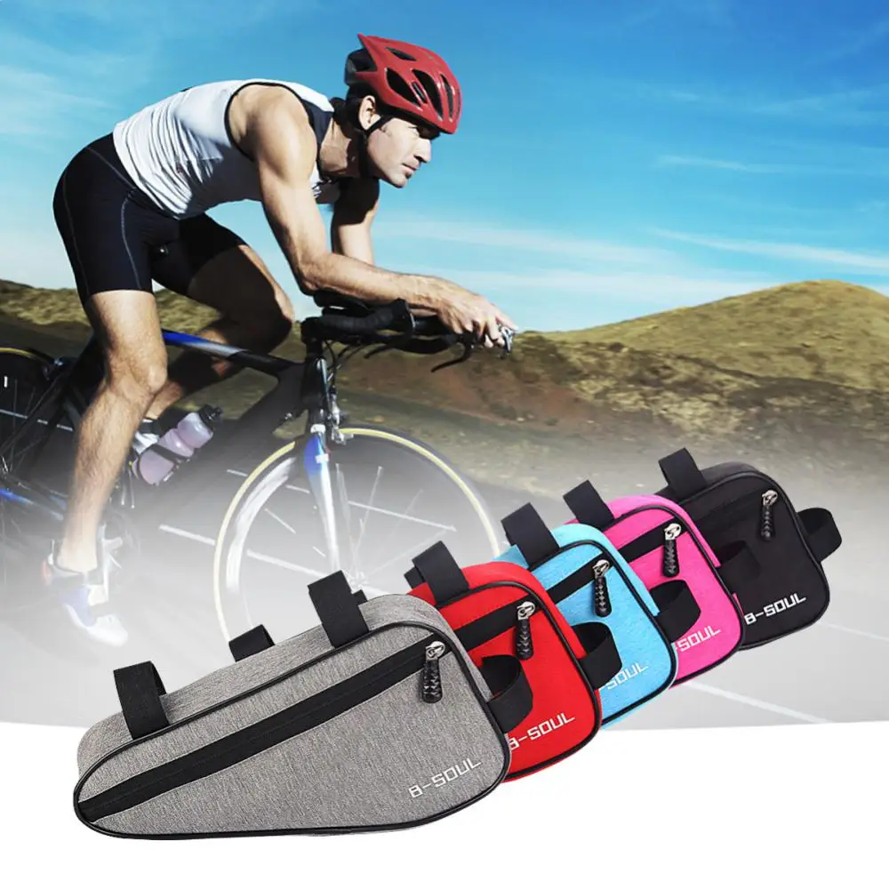 B-SOUL  Bicycle Bag Front Beam Bag Mountain Bicycle Bag Mobile Phone Bag Upper Tube Bag Saddle hanging tool cycling bag