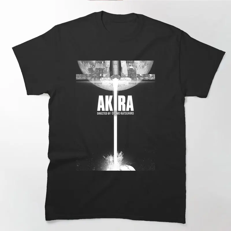 Akira Cyberpunk City Explosion Anime Gift T‑Shirt 0808 Retro Sci‑Fi Manga Graphic Tee Shotaro Kaneda Neo‑Tokyo Unisex Streetwear