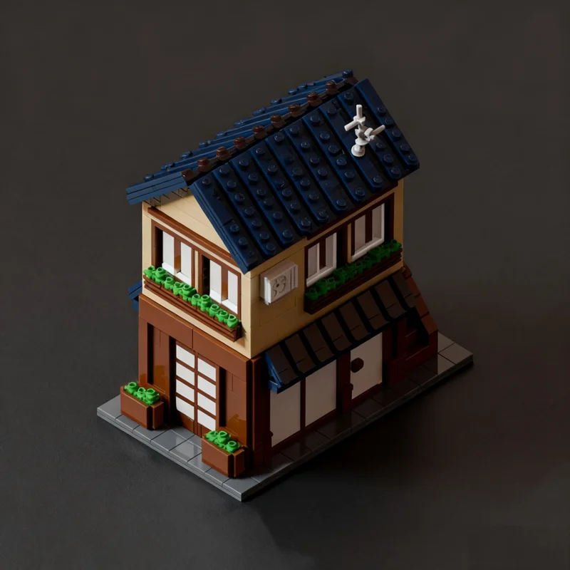 1099 قطعة MOC منزل خلق نموذج اللبنات العمارة تجميع فكرة التعليم هدية الكريسماس الطوب الاطفال لعبة عيد ميلاد #5