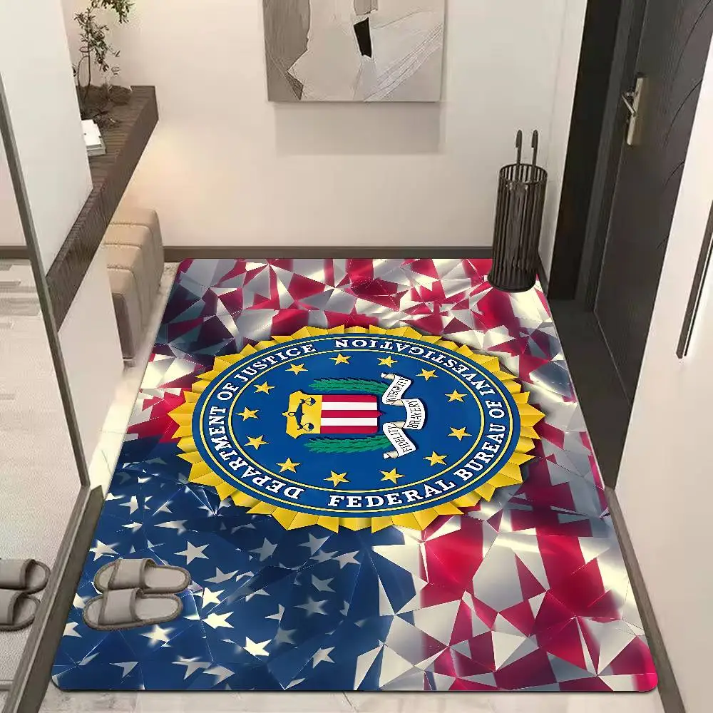 

F-Federal Bureau Of Investigation FBI Floor Mat Nordic Style Home Doormat Bathroom-Toilet Mats Bedroom Hotel Decor Mat