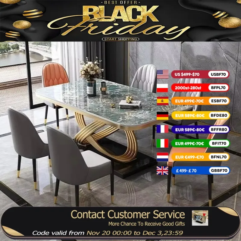 

Design Square Dining Tables Nordic Italian Metal Modern Salon Dining Tables Living Room Luxury Tavolo Pranzo Furniture Home