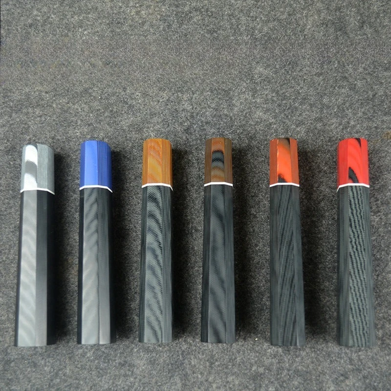 G10 Composite Octagonal Knife Handle Black Sandalwood Style Kitchen Knife Grip for Sushi Sashimi Knife DIY Replacement Handle view 4