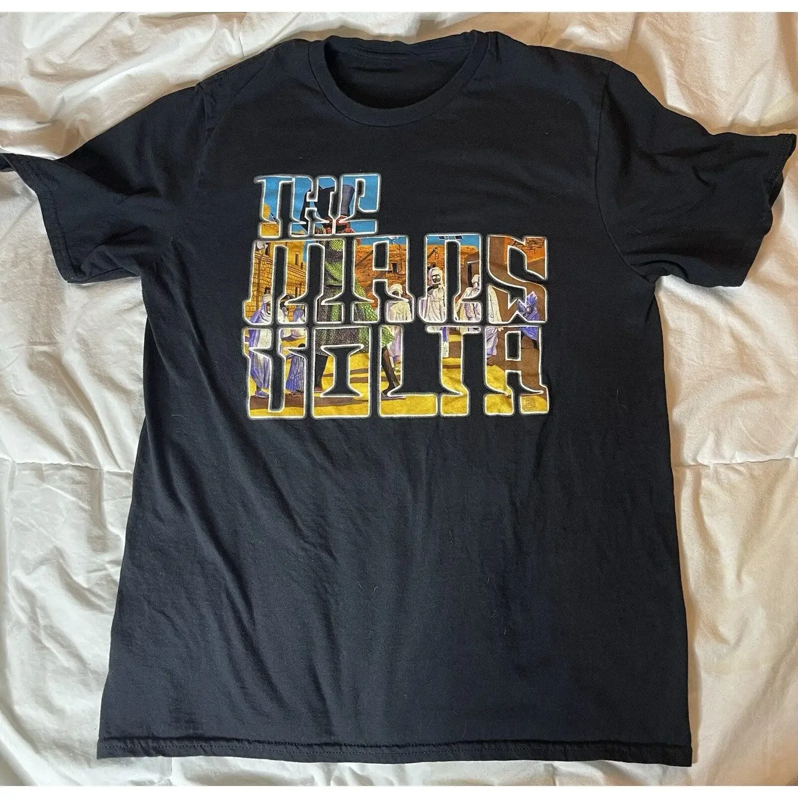 T shirt The Mars Volta Band Rock Tour Musica 100 Cotone Adulto CL239 vintage Washed Casual Comfortable Slightly