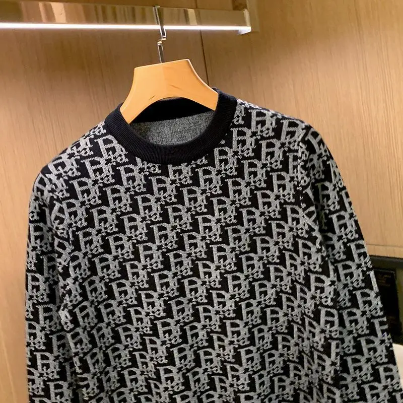 Pull Tissé avec Lettres pour Homme, Automne Hiver