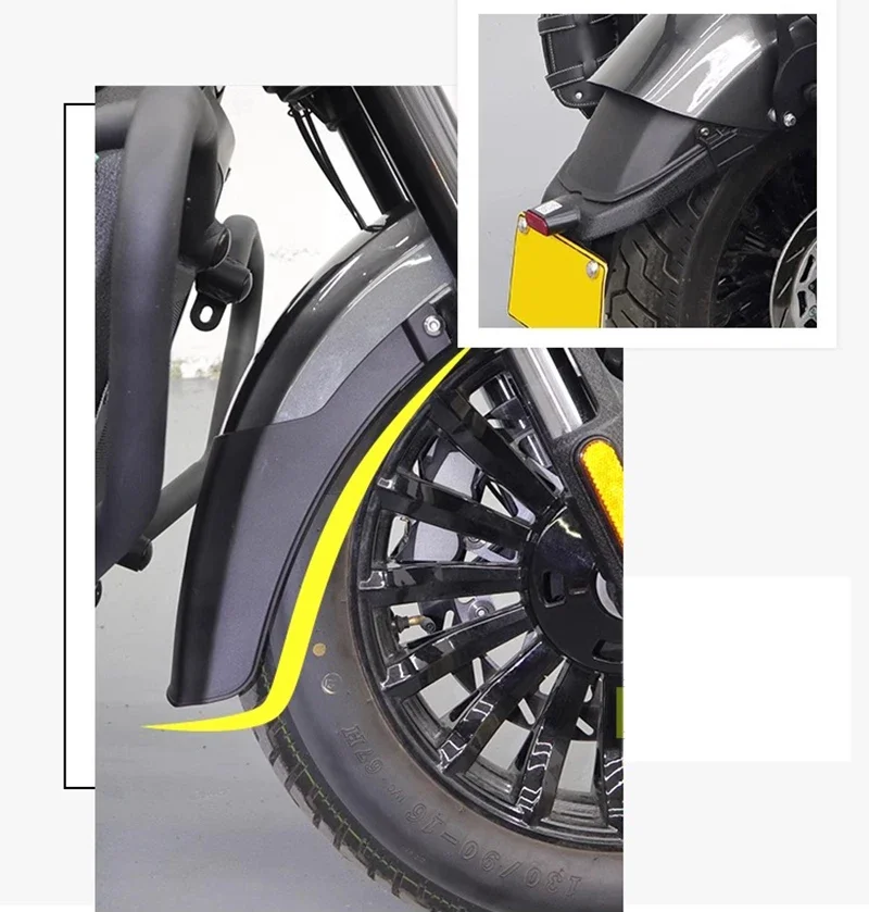 For Benda Dark flag 500 Darkflag Black Flag 500 Front Back Lengthen Fender Wheel Extension Fender Mudguard Splash Guard