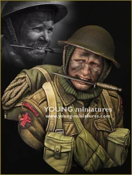 1/10 British Commandos WWII Resin Figure Bust GK Military theme of World War II Uncoated No colour