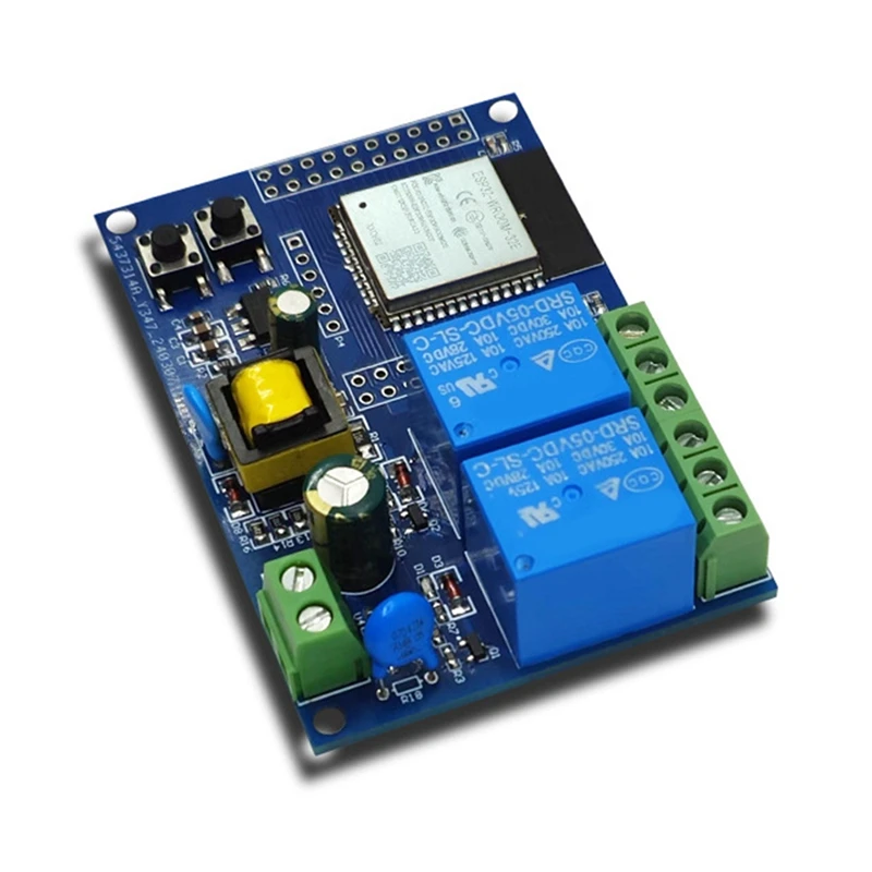 Modulo relè ESP32 Modulo relè Bluetooth Wifi a doppio canale Scheda di sviluppo secondaria ESP32-WROOM per Arduino