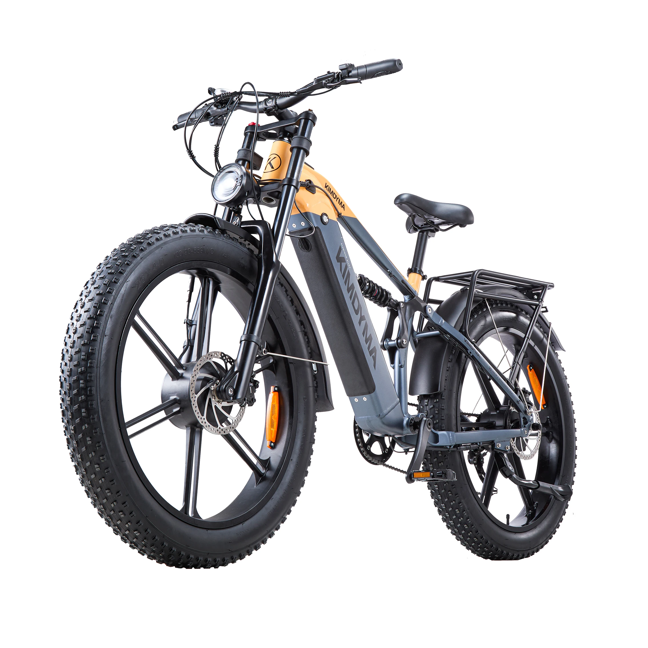Bicicletta Elettrica KIMDYMA K03 2000W Doppio Motore 48V 20AH Batteria Rimovibile Velocità Massima 50KM/H Autonomia 50KM-60KM Pneumatici Fat 26*4.0 Freno Idraulico Bicicletta Elettrica Fuoristrada