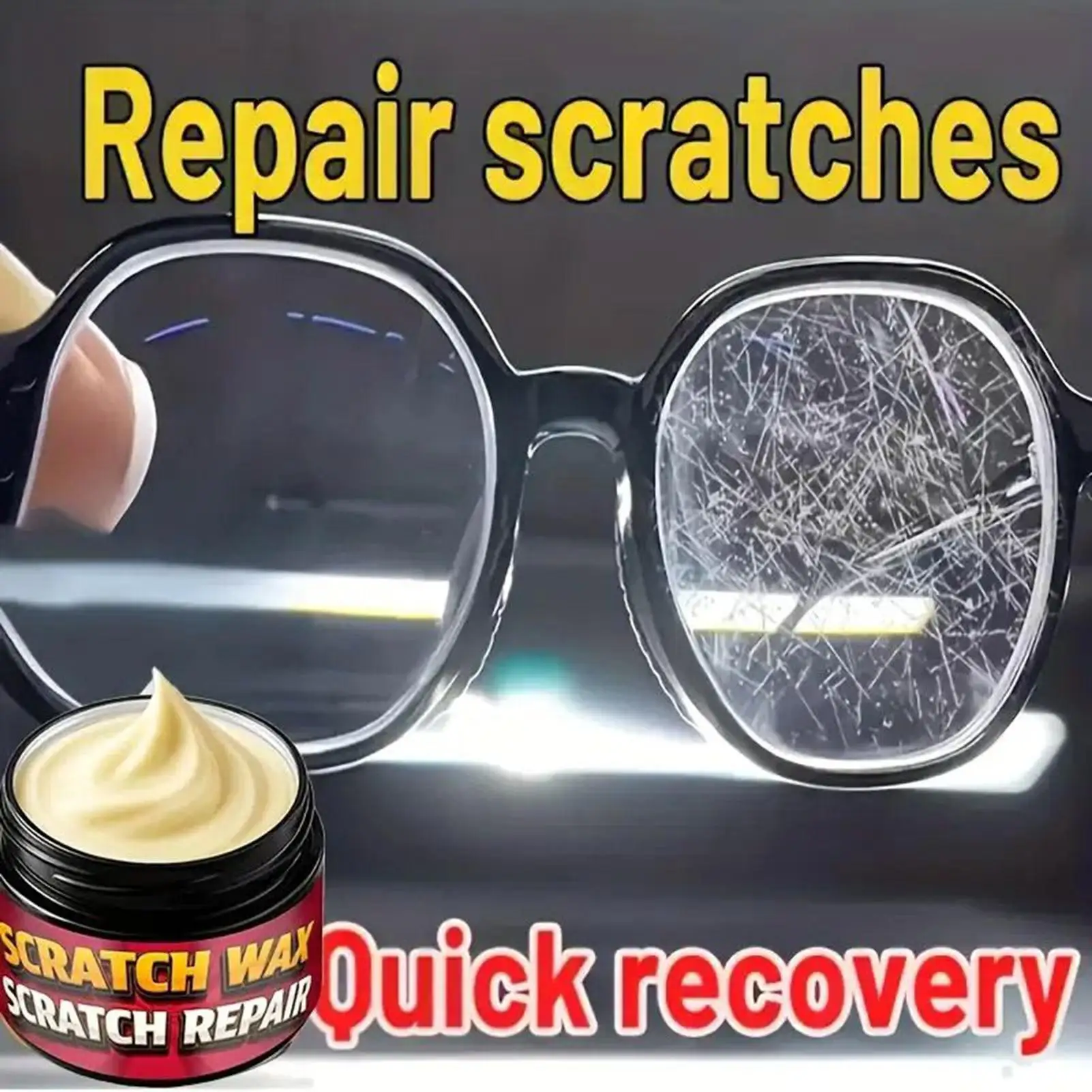 Eyeglass Scratch Repair Glass Lens Scratch Repair Kit Multi-Function Polishing Refinishing Agent Restores  Lens Restoration