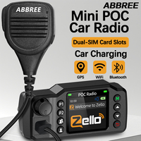 ABBREE GP-8900 Plus Network Car Walkie Talkie Global POC Radio GPS Zello Unlimited Distance Dual SIM Card 4G Android Bluetooth