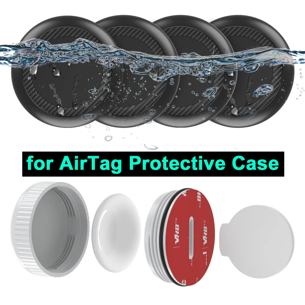 

Водонепроницаемый защитный чехол для Apple AirTag с клейкой наклейкой для велосипеда, пульта ТВ, дрона, камеры, автомобиля, чехол для AirTag
