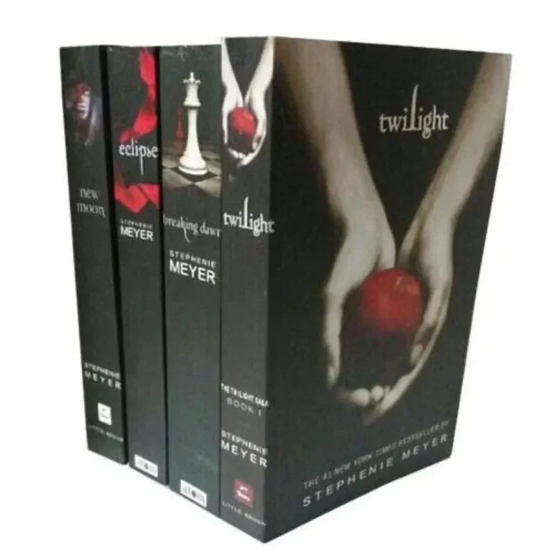 The Twilight Saga Volume 1-4 English Novels Complete Set/Books By Stephenie Morgan Meyer/Twilight/New Moon/Eclipse/Breaking Dawn