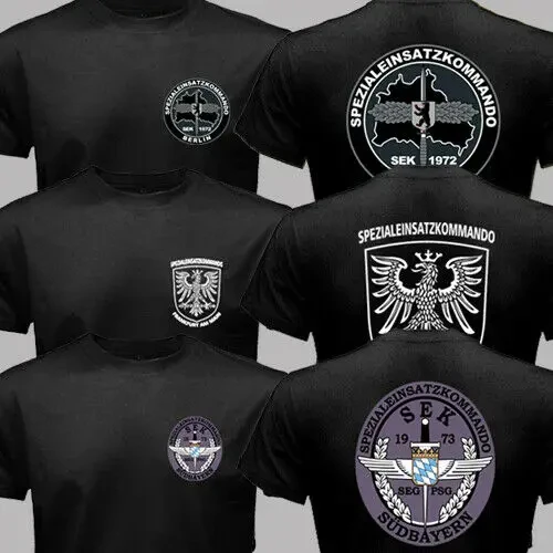 Germany SEK Spezialeinsatzkommando Polizei Berlin Fra Sudbayern Men T-shirt Men Cotton Tees Tops Harajuku Streetwear T Shirt