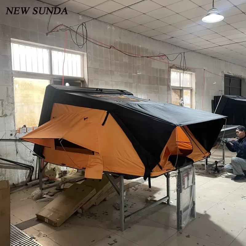 

【Popular】3-4 Person Aluminum Hard Shell Roof Top Tent Outdoor Hiking Camping Glamping Car Rooftop Tent