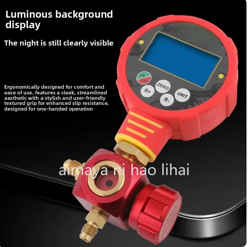 Wk-688l Pressure Vacuum Meter Measuring Portable Regulating Digital Display Refrigeration Air Conditioning Home Manifold Gauge