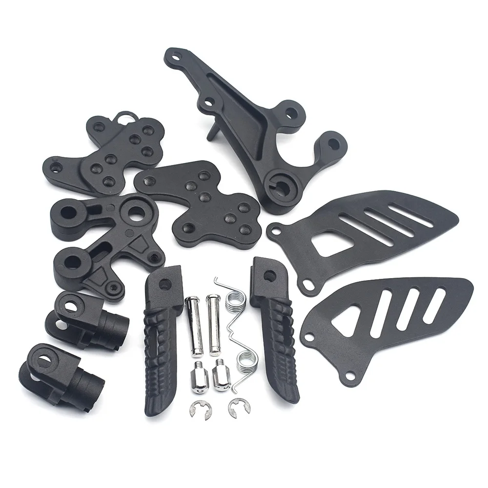 Motorcycle Front Rider Footrest Pedals Foot Pegs Bracket Set For Suzuki GSXR1000 GSXR 1000 2005 2006 2007 - 2013 2014 GSX-R 1000