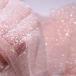 18 colori uva viola vino rosso oro lucido abito da sposa tessuto di pizzo Symphony disposizione di nozze tessuto da cucito fai da te RS3635