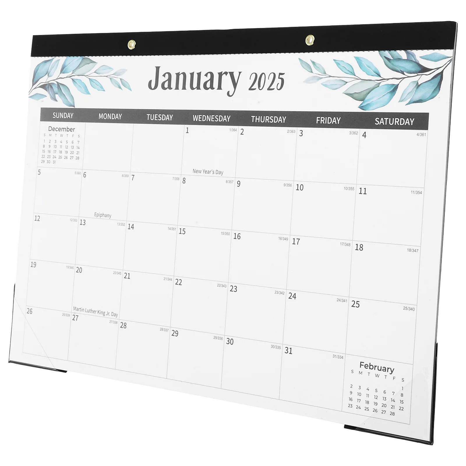 

18-Month Wall Calendar 2025-2026 Hanging Monthly Planner For Office Home School Pvc Cover Ink Resistant Paper Tear Off