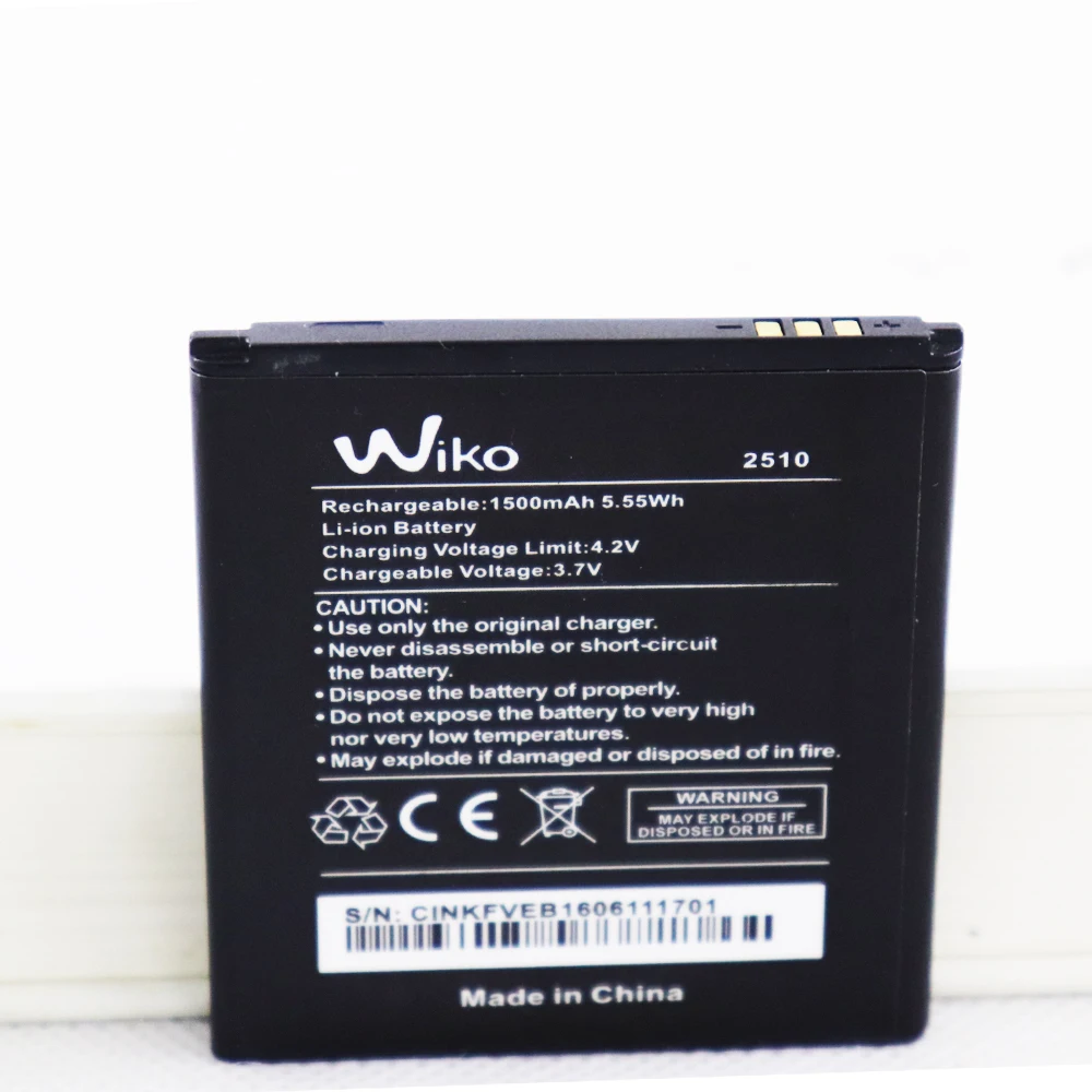 1500mAh 2510 Batterie Bateria Batterij For WIKO 2510 Battery