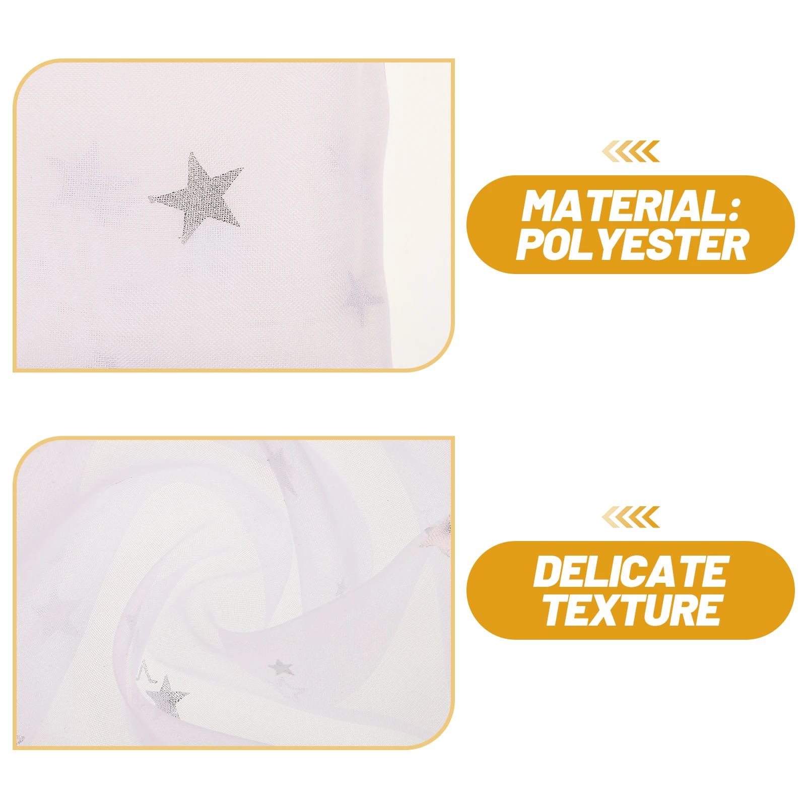 

Star Print Sheer Curtains Window Screen Bedroom Living Room Light Filtering Voile Curtains Home Decor Star Pattern Window Tulle