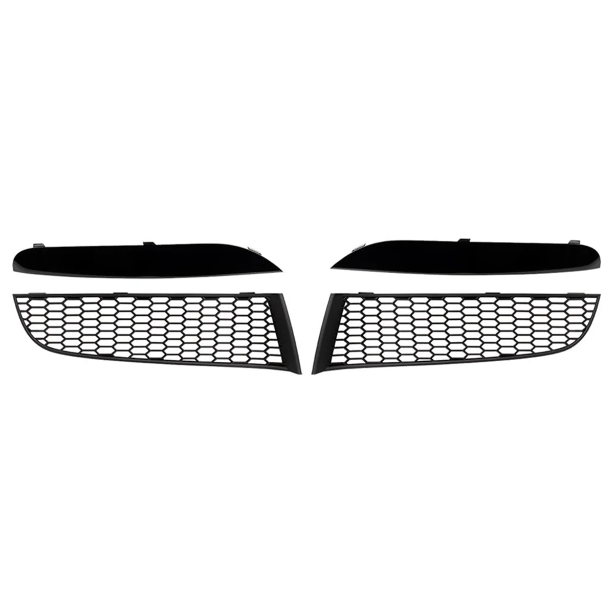 For 7 Series F01 2009-2015 Front Lower Bumper Grille Kit Replace 51118047727 51118047728 51117903673 51117903674 A