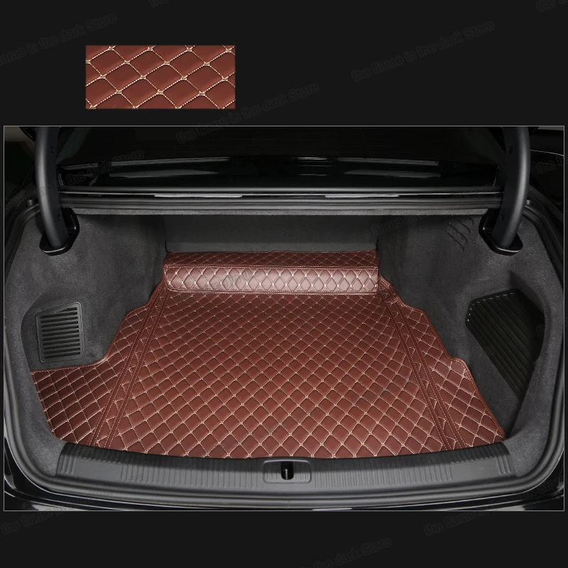 leather car trunk mat rear boot luggage cushion for audi a8 2018 2019 2020 2021 accessories 2022 sport interior auto st line