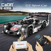 Cada 427pcs Phone APP Remote Control GT Sports Car Model Building Blocks City Expert RC Racing Car Bricks Toys For Kid Gifts