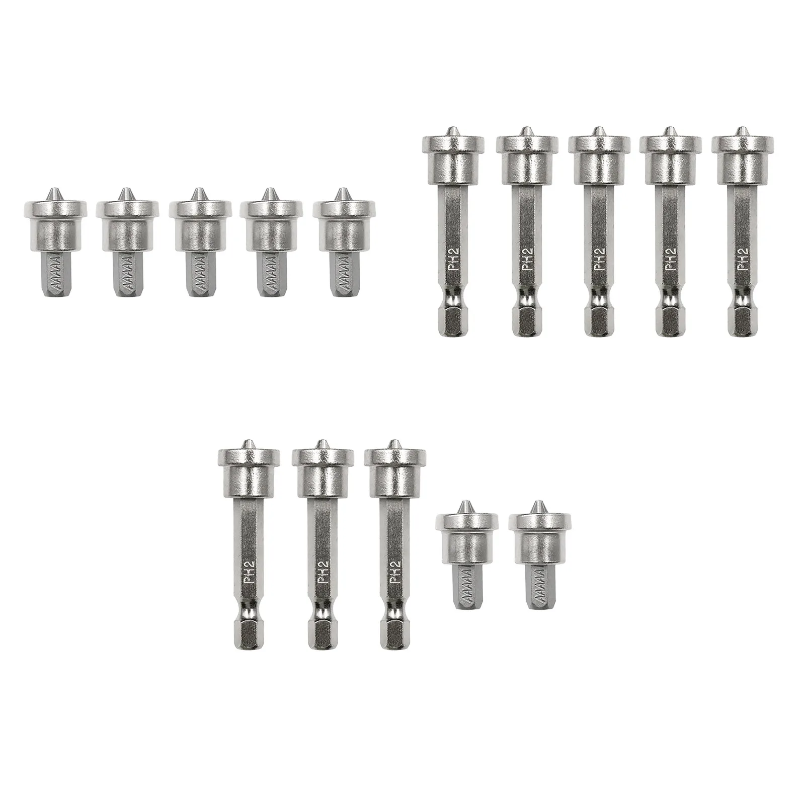 5pcs1/4” Positioning Screwdriver Bits Drywall Screw Bits 25/50mm Setter Dimpler Magnetic Hex Shank Bit Holder Plasterboard Screw