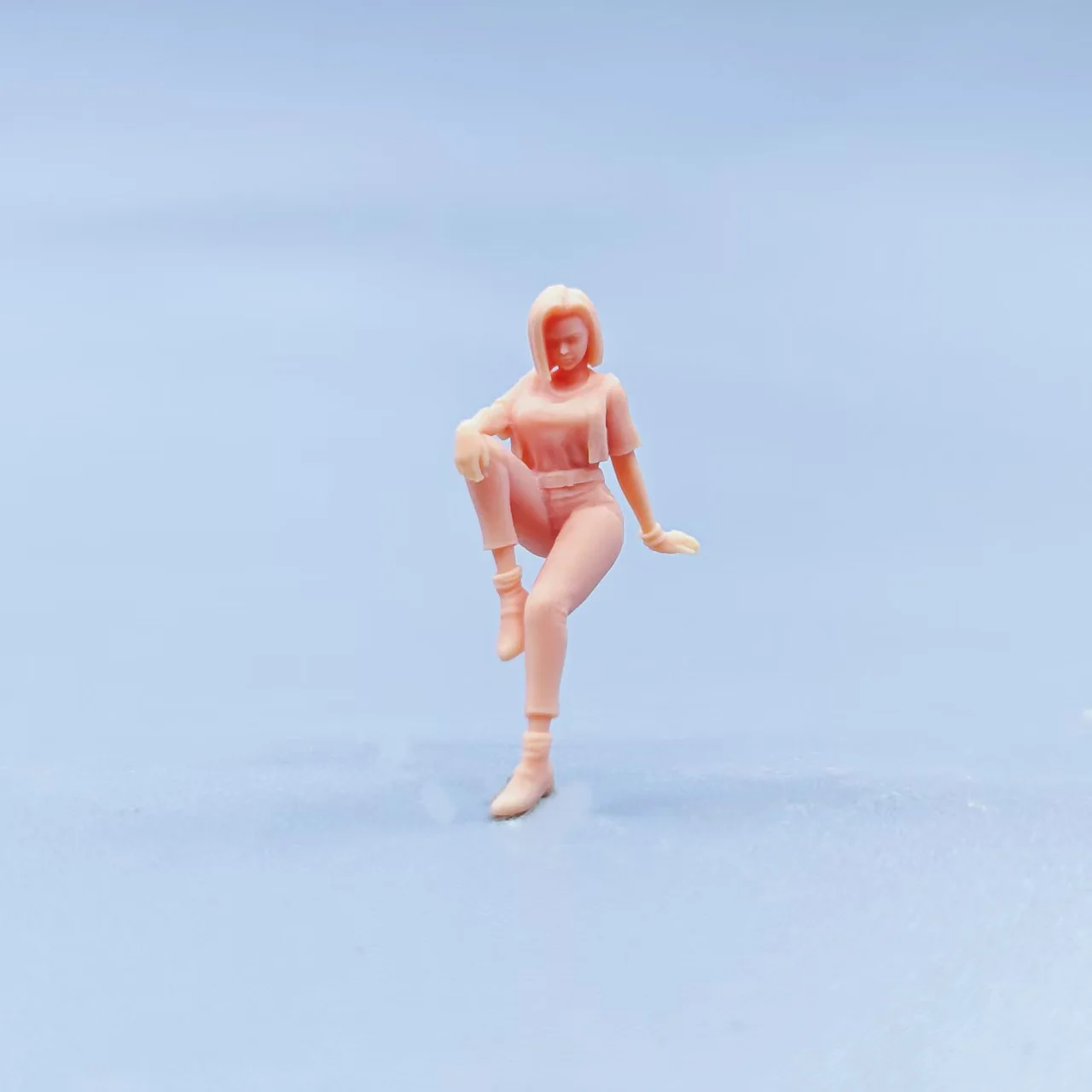 1/64 1/43 تماثيل مقياس نموذج الراتنج رقم. 18 منمنمة غير ملونة Diorama مرسومة يدويًا D709 D712