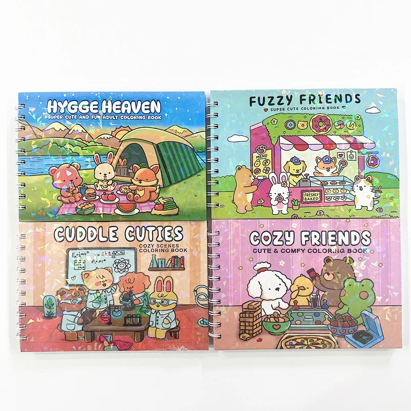 

Hygge Heaven Super Cute Adult Coloring Book - 48 Pages Creative Fun & Stress Relief Activity Book